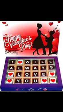 Valentines day special customized chocolate available #valen
