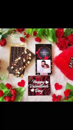 Valentines day special customized chocolate available #valen