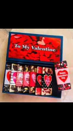 Valentines day special customized chocolate available #valen