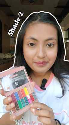 Trying Each Shade from my eyeshadow palette 🎨 (Shade -2)
.
