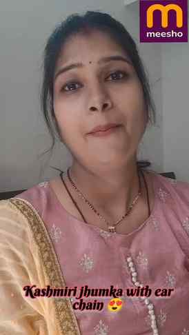 Viral Meesho Kashmiri Jhumka with ear chain at just ₹235/-!