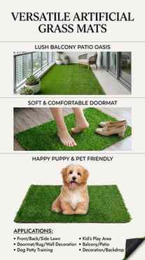 Upgrade your space on a budget! 🪴💚

Artificial Grass Mat (
