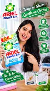 Time to free the lemon from laundry duty Ariel removes tough