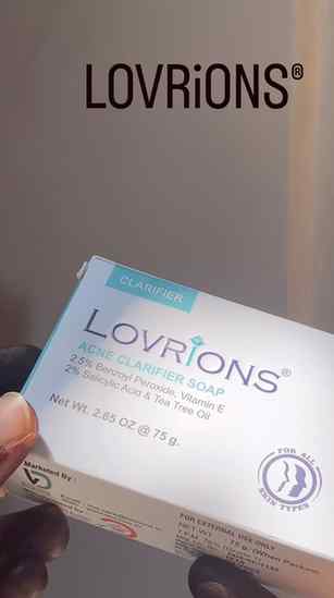 LOVRiONS® must try ✨🤌🏻
ACNE CLARIFIER SOAP
2.5% Benzoyl Pe