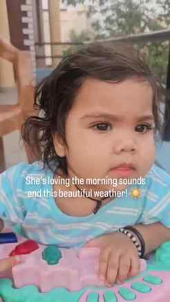 Her morning routine with his favorite person😍😍 guess who??
