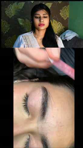 Eyebrow wax sticker