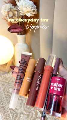 My everyday fave lip products 💋✨ From nude browns to juicy 