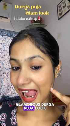 Try this look on this year Durga Puja glam✨❤️
Created this f