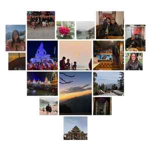 “This trip, forever saved as a heart collage in my soul 💖📸
