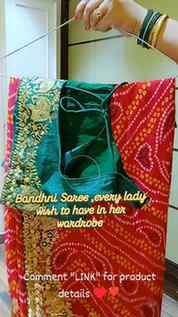 Don't you have Bandhni Saree in your wardrobe, comment "Link