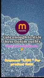 Comment LINK for denim outfits from @meeshoapp @meeshocreato