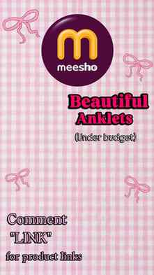 Comment "Link" for beautiful anklets , ❤️😍, #anklets #meesh