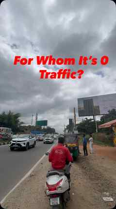 For Whom It’s 0 Traffic? 
#zerotraffic #traffic #banglore