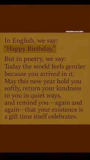 “Happy Birthday” may be just words, but for some people, it