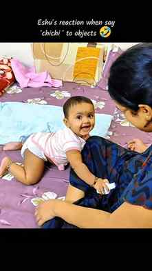 Eshu’s cutest new game is here 🤭
Every time we say “chichi”