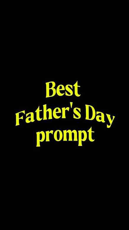 Best Father's Day Prompt ❤️
| Turn Dad & Daughter/son Photo