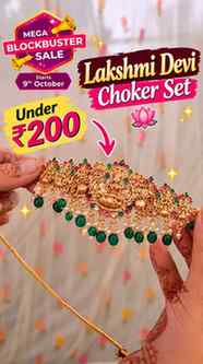 Lakshmi Devi Choker Set 😍 Just Under ₹200! 💚✨ | Meesho Meg