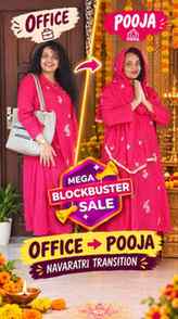 Office ➡️ Pooja ✨ Navratri Transition | Meesho Blockbuster S
