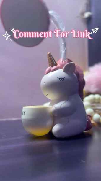 ✨ Cute Unicorn Table Lamp 🦄💡. Makes your space look dreamy