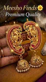Finding grand earring which suits for all traditional wear i