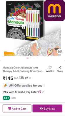 ✨ Best budget-friendly way to unwind! 🎨

Meesho se mangwayi