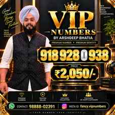 Premium VIP & Fancy Mobile Numbers by Arshdeep Bhatia
- Find