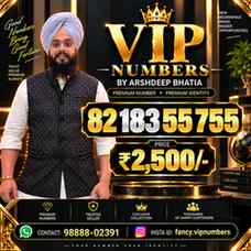 *Premium VIP & Fancy Mobile
Numbers by Arshdeep Bhatia*
- Fi