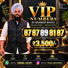 *Premium VIP & Fancy Mobile
Numbers by Arshdeep Bhatia*
- Fi