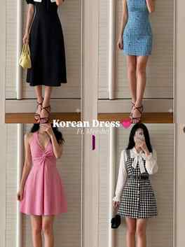 Korean Dresses from @meesho.app__ 💗
Follow & Comment for li