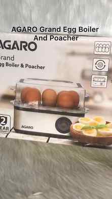 AGARO Grand Egg Boiler And Poacher, 2-in1 Boils 8 Eggs, Poac