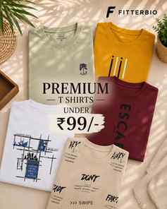 Comment "LINK" 🔗 for T-Shirt under ₹99/-

Premium T-Shirts 