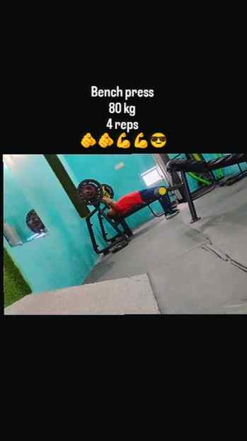 Today 
Chest 
Workout 

आज बिना सपोर्ट के 80 kg बेंच मार दी 