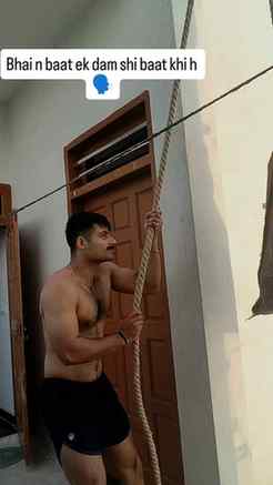Ram Ram sare bhaiya n #fitnesslover #workoutmotivation #desi