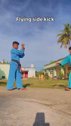 Flying side kick 🔥 #martialarts #mma #flfmartialartsacademy