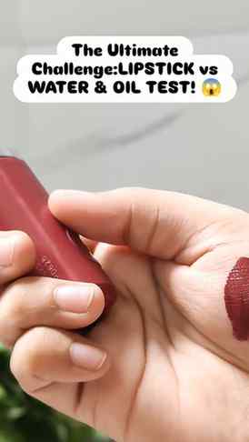 100% Waterproof & Smudge-Proof?! 💄💦
Water spray, glass tes