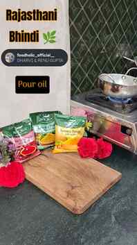 Now let's make rajasthani Bhindi with all natural masale fro