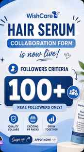 🚨 WISHCARE HAIR SERUM COLLAB FORM IS LIVE! 💙✨
Got 100+ re