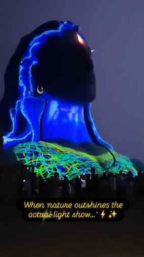 We thought the light show was the highlight… wait for the sk