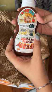 Made with real tomatoes, sweetened with jaggery, and no refi