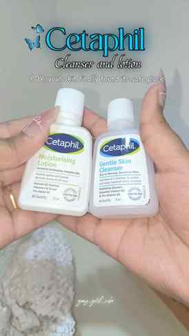 Mini Cetaphil cleanser and mosturising lotion from @mynykaa