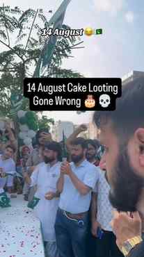 A 12-foot flag cake turned into a full-blown zombie apocalyp