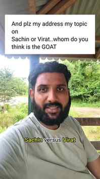 Sachin or Virat. My answer is Sachin.
Correction: I say 31