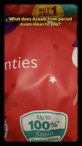 1 Period Panty = 3 Pads. Gives 12 hours protection. 360° Ant