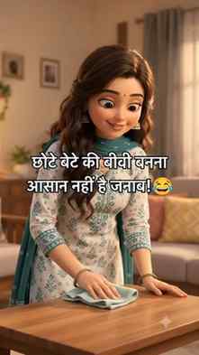 😂 छोटे बेटे की बीवी हूँ जनाब, हुनर तो कूट-कूटकर भरे हैं! ❤️