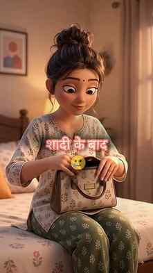 Caption:

शादी से पहले: “अरे हैं ना पैसे 😌💸”
शादी के बाद: 