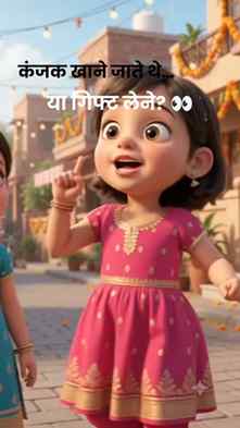 बचपन में कंजक खाने जाते थे तो सबसे पहले देखते थे—किस आंटी के