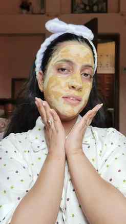 Quick homemade pack for open pores , fresh & glowing skin ✨�