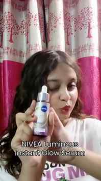 #ad NIVEA Luminous Instant Glow Serum is officially on my sk