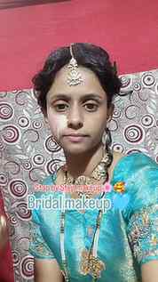Step by Step bridal makeup🩵🌸🥰😂#makeuptutorial #makeuploo