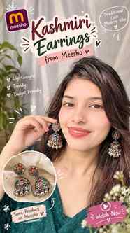 ✨ Kashmiri Earrings from Meesho = Ethnic Elegance on a Budge
